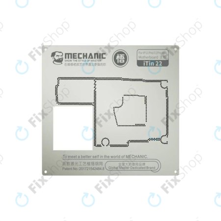 Mechanic iTin 22 - Gabarit en Acier pour Carte Mère iPhone 11 Pro, 11 Pro Max