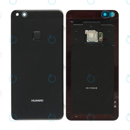 Huawei P10 Lite - Cache batterie + capteur d'empreintes digitales (Black) - 02351FXB, 02351FWG Genuine Service Pack