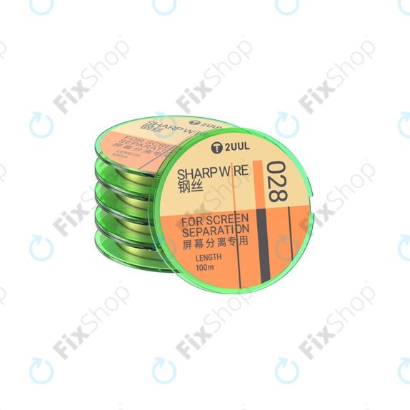 Fil de découpe pour séparation d'écran, 2UUL GS-028, 0.028mm x 100m