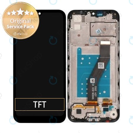 Motorola Moto E6s - Écran LCD + Écran Tactile + Cadre (Noir) - 5D68C16500, 5D68C16980 Genuine Service Pack