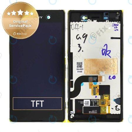 Sony Xperia M5 E5603 - Écran LCD + Ecran Tactile + Cadre (Noir) - 191HLY0003B-BCS Genuine Service Pack
