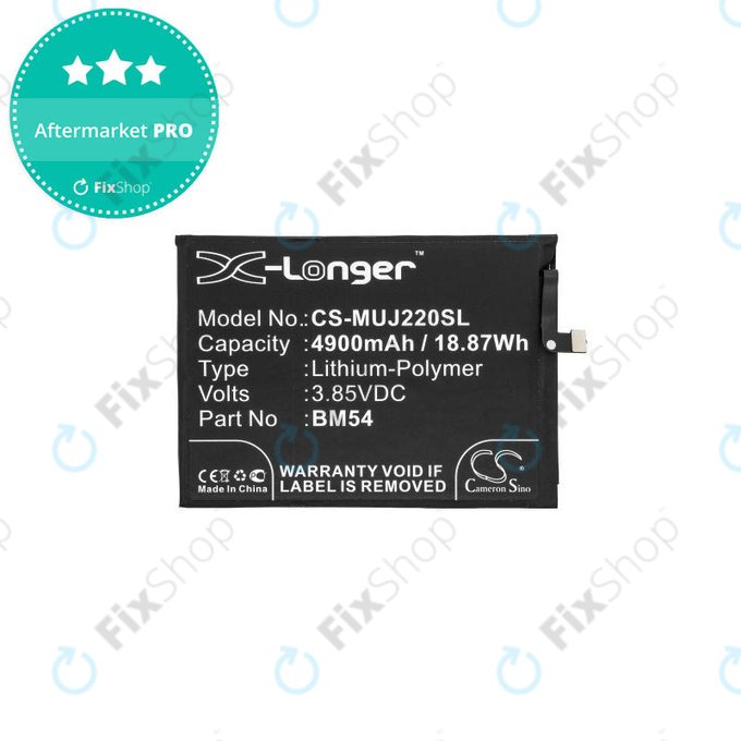 Xiaomi Redmi Note 9T 5G - Batterie BM54 5000 mAh HQ