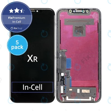 Apple iPhone XR - Écran LCD + Écran tactile + Cadre In-Cell FixPremium (5pcs)