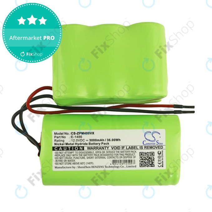 Batterie pour Zepter PWC 400 Turbohandy, 3000mAh, Ni-MH, 12V, E-1486, HQ