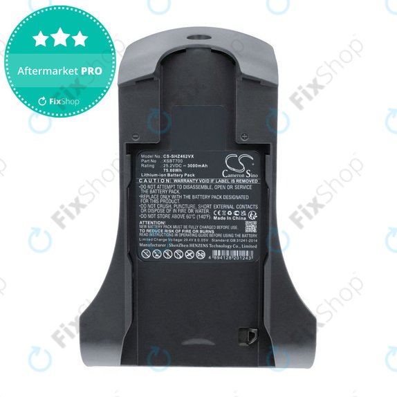 Batterie pour Shark IZ, 3000mAh, Li-Ion, 25.2V, XSBT700, HQ