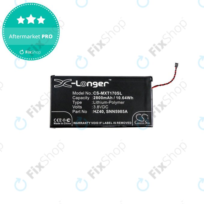Batterie pour Motorola Moto Z2 Play XT1710-09, 2800mAh, Li-Pol, 3.8 V, HZ40, HQ
