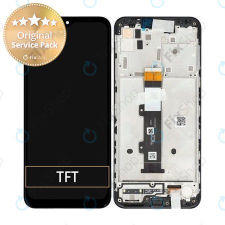 Motorola Moto G10 XT2127 - Écran LCD + Écran Tactile + Cadre (Gris Aurora) - 5D18C18090 Genuine Service Pack