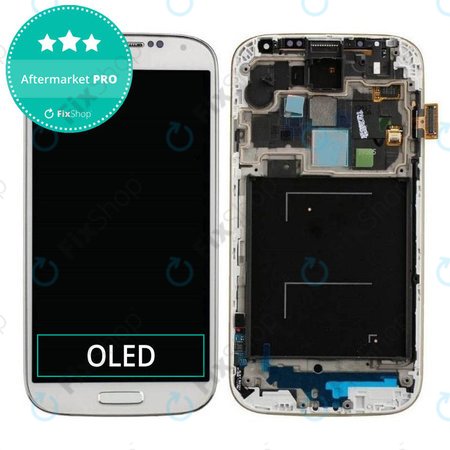 Samsung Galaxy S4 i9505 - Écran LCD + Écran tactile + Cadre OLED (White Frost)