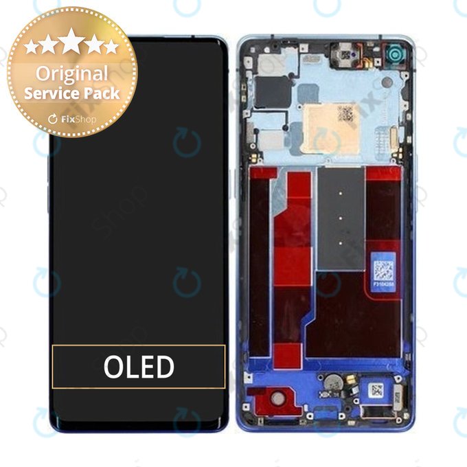 Oppo Find X2 Neo - Écran LCD + Écran Tactile + Cadre (Bleu Étoilé) - 4904018 Genuine Service Pack