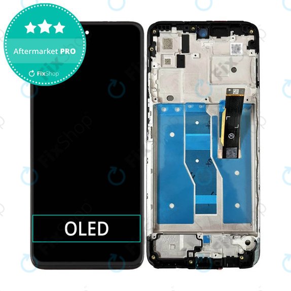 Motorola Moto G82 5G XT2225 - Écran LCD + Ecran Tactile + Cadre (Meteorite Gray) OLED