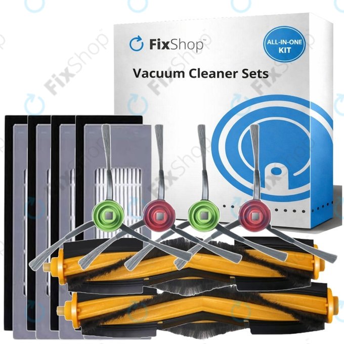 Kit de pièces de rechange pour Yeedi Vac 2 Pro (2x Brosse principale, 4x Filtre, 4x Brosse latérale)