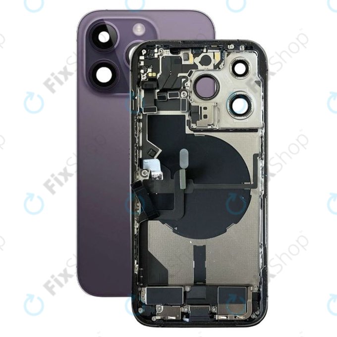 Apple iPhone 14 Pro - Petites pièces du boîtier arrière (violet foncé)