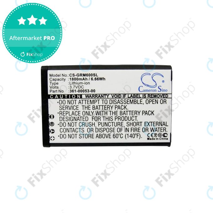 Batterie pour Garmin Alpha 200, Montana 600t Camo, 1800mAh, Li-Ion, 3.7V, 361-00053-00, HQ