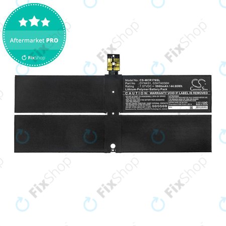 Batterie pour Microsoft Surface 1769, Microsoft Surface 1782, 5900mAh, Li-Pol, 7.57V, DYNK01, HQ