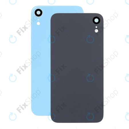 Apple iPhone XR - Verre du boîtier arrière + objectif de l'appareil photo (Bleu)