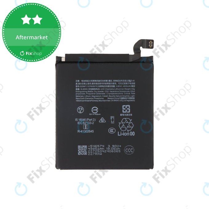 Batterie pour Google Pixel 10, G20M7, 4970mAh