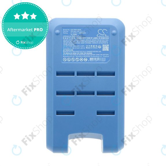 Batterie pour Tineco Pure One S11, A11, 2000mAh, Li-Ion, 21.6V, ZB1965-20P, HQ