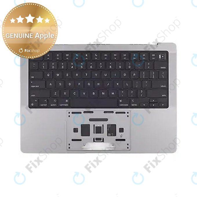 Cadre supérieur clavier pour MacBook Pro 14", A2918 (2023), avec clavier US et batterie, Space Gray, 661-35708, Genuine Apple