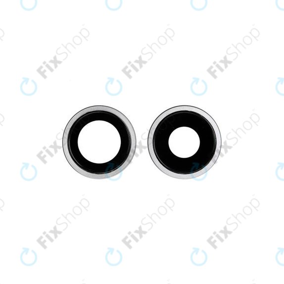 Apple iPhone 11 - Cadre d'objectif de caméra arrière (Blanc) - 2pcs