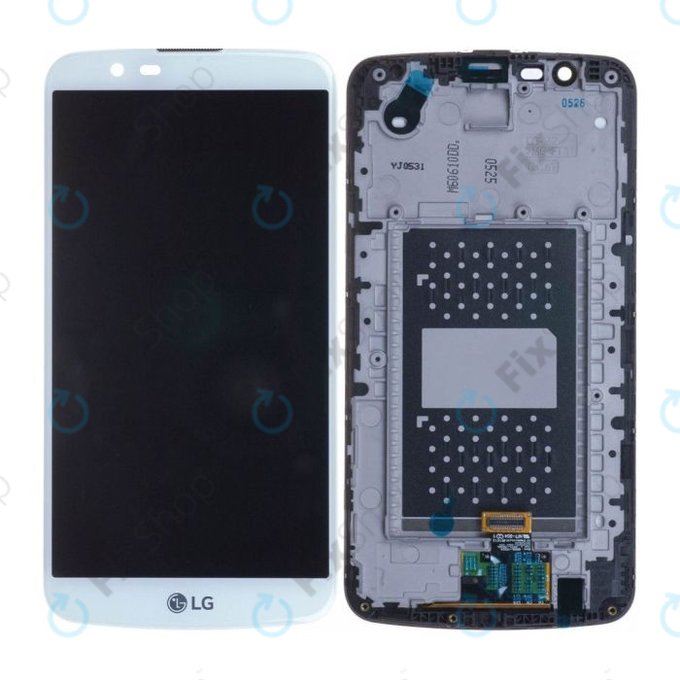LG K10 K420N - Ecran LCD + Ecran Tactile + Cadre (Blanc) - ACQ88868303 Genuine Service Pack
