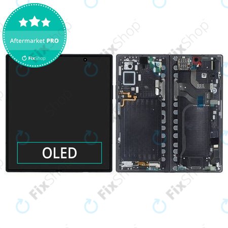 Samsung Galaxy Z Fold 7 F966B - Écran LCD + Écran tactile + Cadre (Jetblack) OLED
