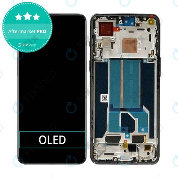 OnePlus Nord 2T CPH2399 CPH2401 - Écran LCD + Écran tactile + Cadre (Gray Shadow) OLED