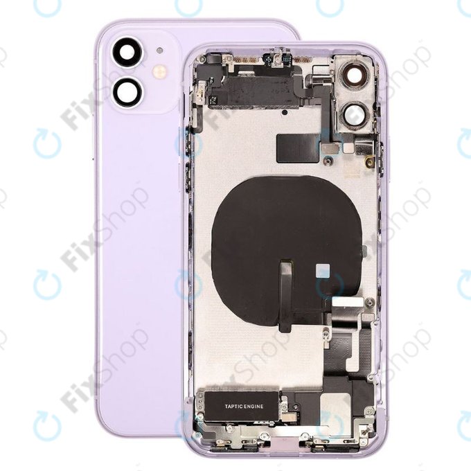 Apple iPhone 11 - Petites pièces du boîtier arrière (violet)