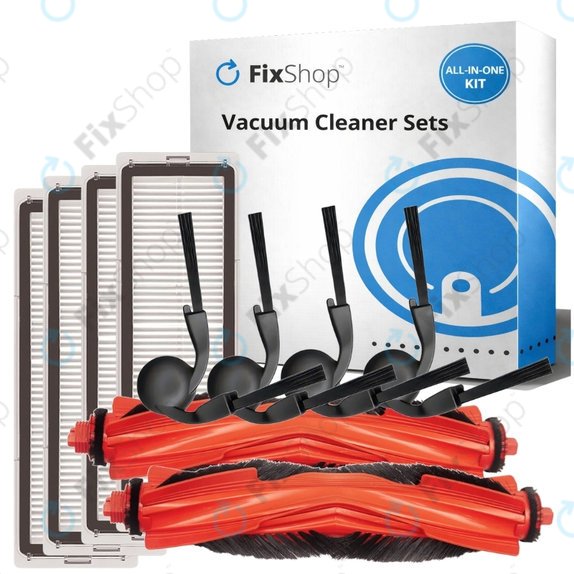 Kit de pièces de rechange pour Xiaomi Robot Vacuum S40 (2x Brosse principale, 4x Filtre, 4x Brosse latérale)