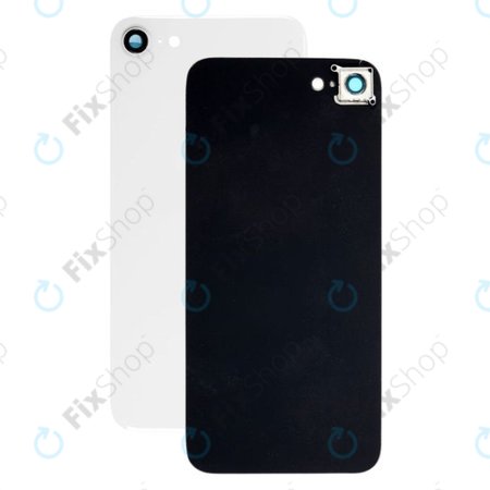 Apple iPhone 8 - Verre du boîtier arrière + objectif de l'appareil photo (Argent)