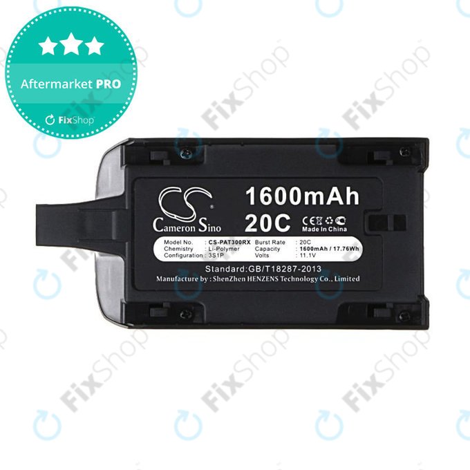 Batterie pour Parrot Bebop Drone 3.0, Mini Quadcopter, 1600mAh, Li-Pol, 11.1V, HQ