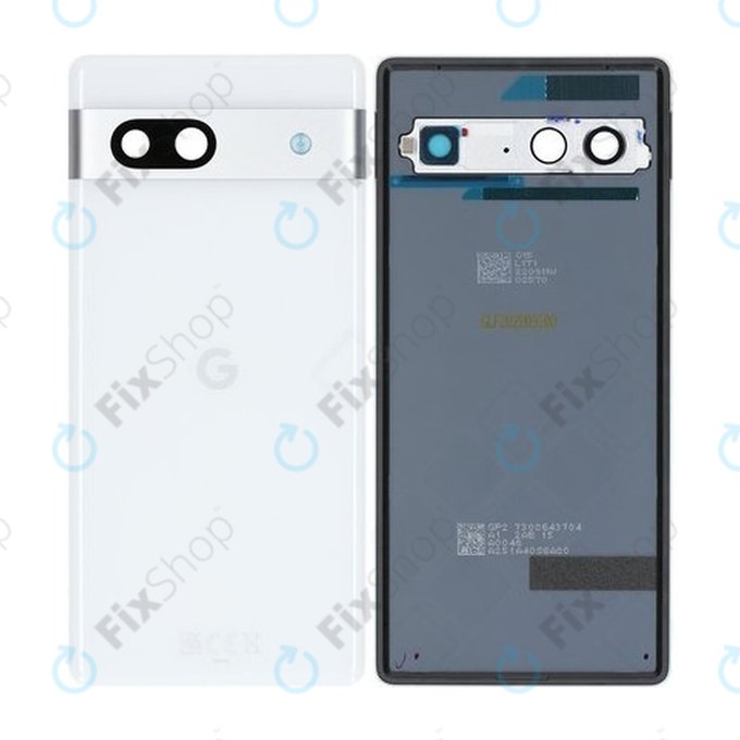 Google Pixel 7a - Cache batterie (Snow) - G949-00389-00 Genuine Service Pack