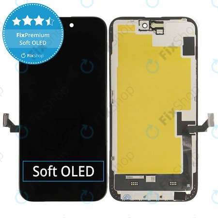 Écran Soft OLED pour iPhone 15 Plus - Vitre tactile + Châssis, DIAGNOSTIC