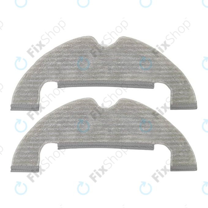 Chiffon de vadrouille, 2 pièces, Microfibre pour Xiaomi Mi Robot Vacuum Mop 2 Ultra, Dreame Z10 Pro, L10 Plus