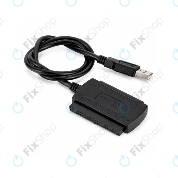 Adaptateur USB 2.0 vers IDE / SATA pour HDD/SSD 2,5" et 3,5", avec alimentation EU