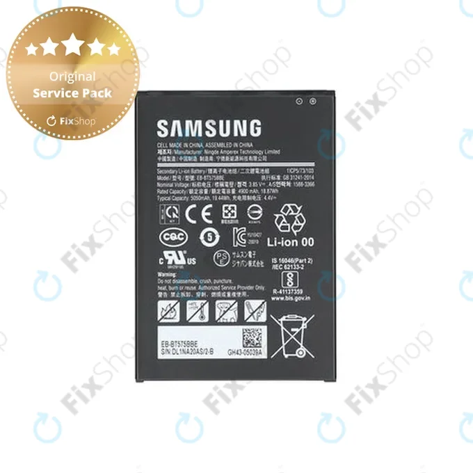 Samsung Galaxy Tab Active 3 T570, T575 - Batterie 5050mAh EB-BT575BBE - GH43-05039A Genuine Service Pack