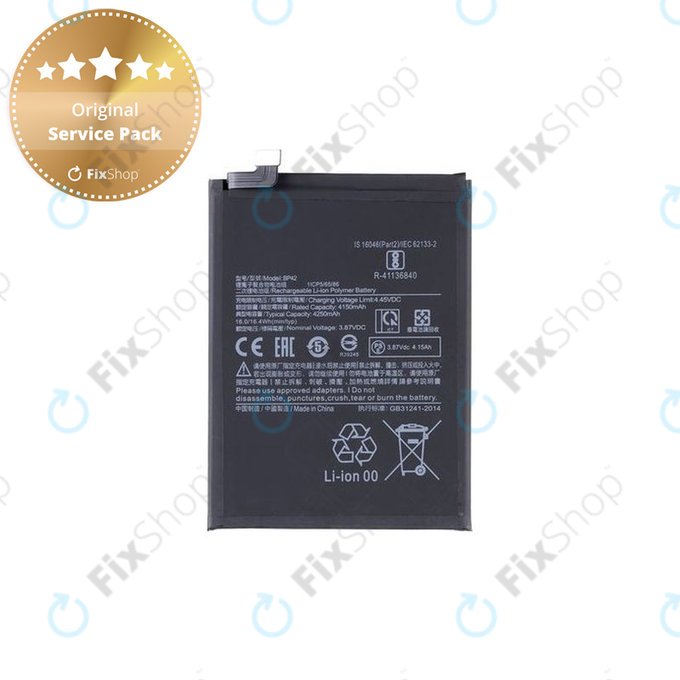 Xiaomi Mi 11 Lite 4G, Mi 11 Lite 5G, 11 Lite 5G NE - Batterie BP42 4250mAh - 46020000741Y Genuine Service Pack