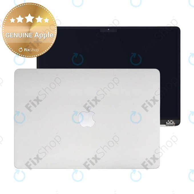 Écran LCD pour MacBook Air 15", A3114 (2024), avec vitre avant et couvercl, Silver, 661-40256, Genuine Apple