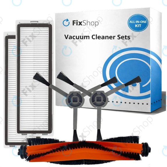 Kit de pièces de rechange pour Xiaomi Dreame Bot L10 Pro, D9, D9 Pro, D9 Max, Trouver LDS (1x Brosse principale, 2x Filtres, 2x Brosses latérales)