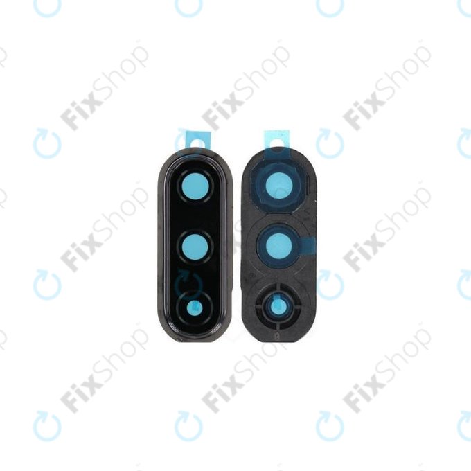 OnePlus Nord CE 5G - Cadre en verre pour caméra arrière (encre charbon) - 1071101096 Genuine Service Pack