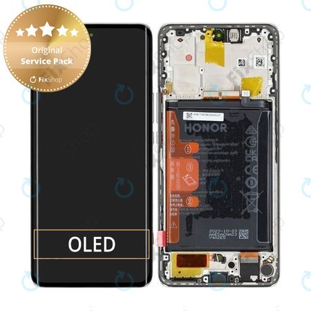 Honor Magic6 Lite - Écran LCD + Écran tactile + Cadre + Batterie (Orange) - 0235AHHS, 0235AHHT Genuine Service Pack