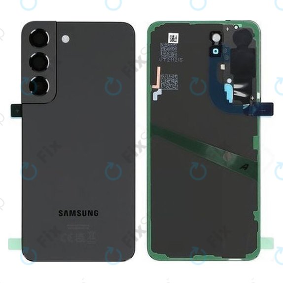 Samsung Galaxy S22 S901B - Cache batterie (noir fantôme) - GH82-27434A Genuine Service Pack