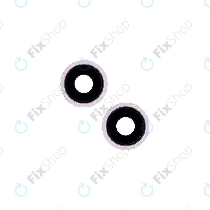 Apple iPhone 13, 13 Mini - Objectif de caméra arrière + cadre (rose) - 2pcs