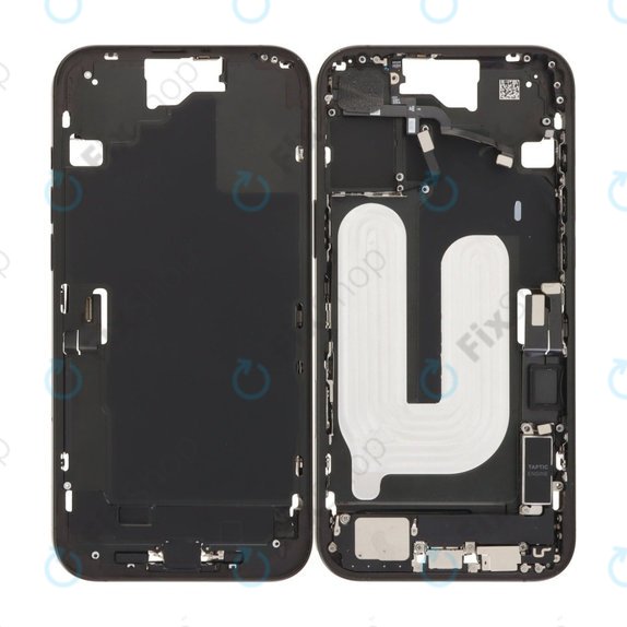 Apple iPhone 16 Plus - Cadre central + Boutons d’Alimentation, de Volume et d’Appareil Photo (Black)