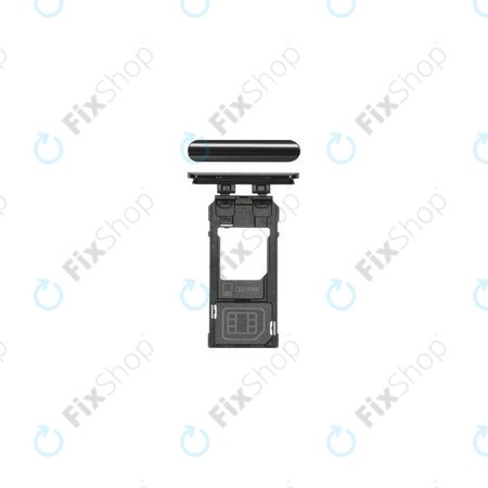 Sony Xperia 5 - Emplacement SIM (Noir) - 1319-9376 Genuine Service Pack