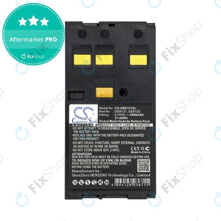 Batterie pour Leica 400, 3600mAh, Ni-MH, 6V, GEB121, HQ