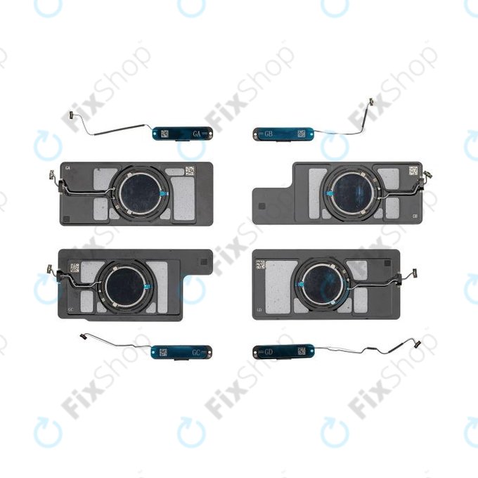 Apple iPad Pro 12.9 (1ère génération 2018, 2e génération 2020) - Haut-parleurs (ensemble de 8 pièces)