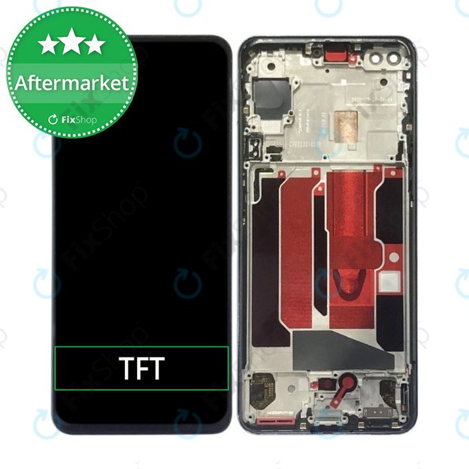 OnePlus Nord - Écran LCD + Écran tactile + Cadre (Noir) TFT