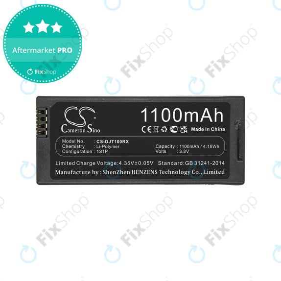 Batterie pour DJI Tello, 1100mAh, Li-Pol, 3.8V, T01, HQ