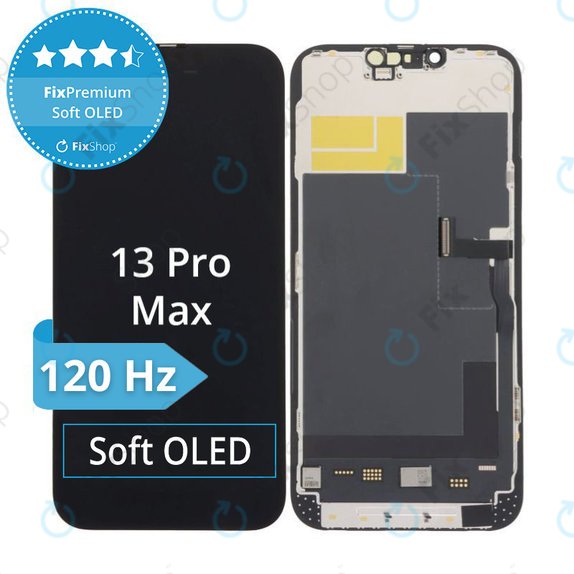 Écran Soft OLED pour iPhone 13 Pro Max, Tactile avec cadre, DIAGNOSTIC