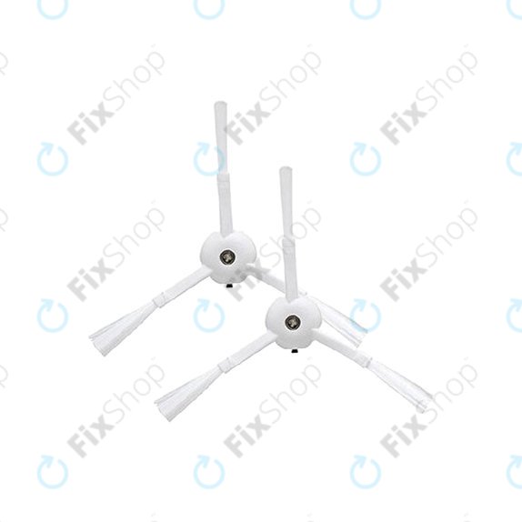 Xiaomi Mi Robot Vacuum Mop-series, Roborock-series, Xiaowa-series - Brosse latérale (Blanc) - 2 pièces